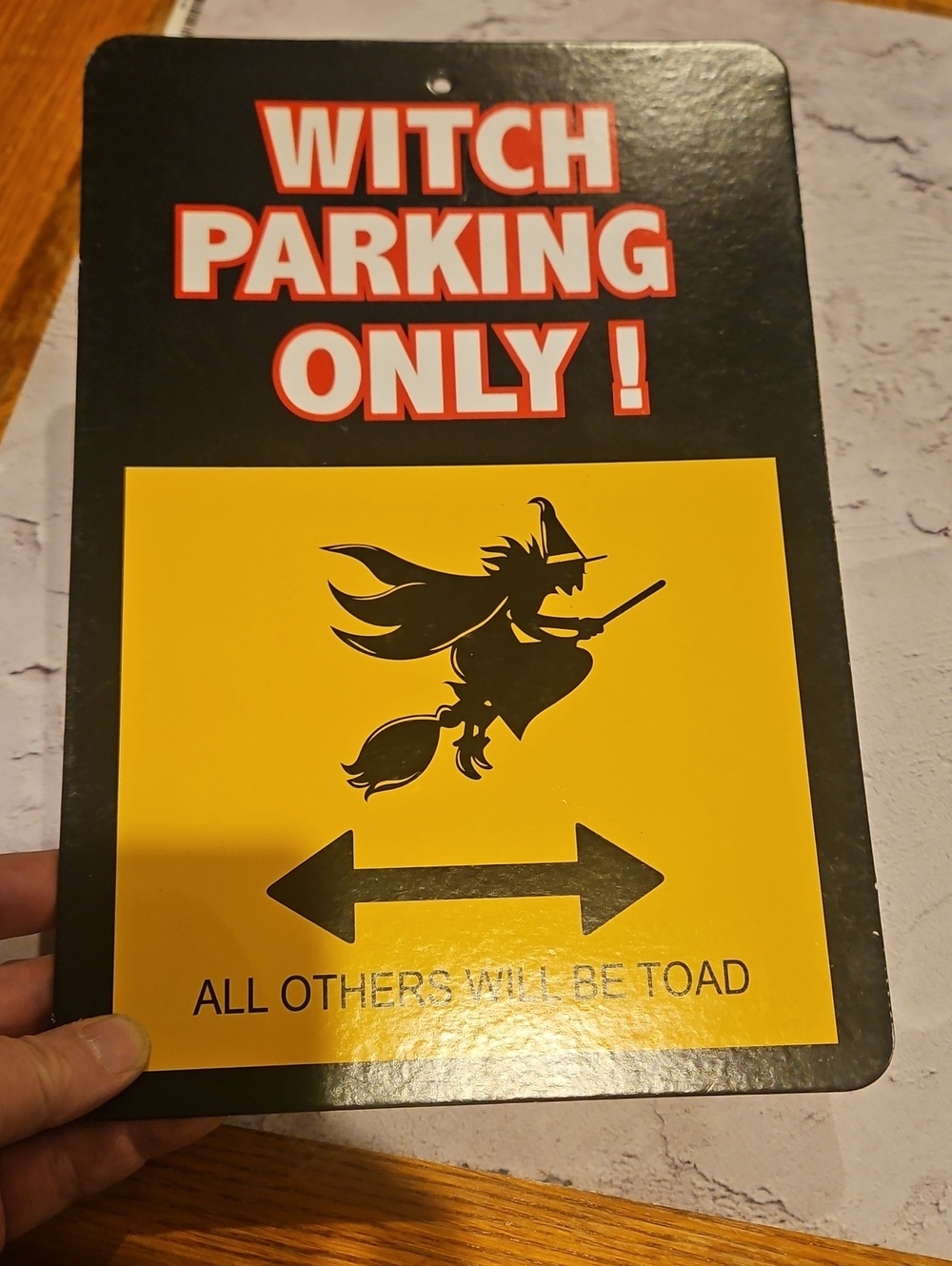 🌟3/$25🌟 Witch Parking Only Wall Sign - N0 Parking Broom Lane Side 2